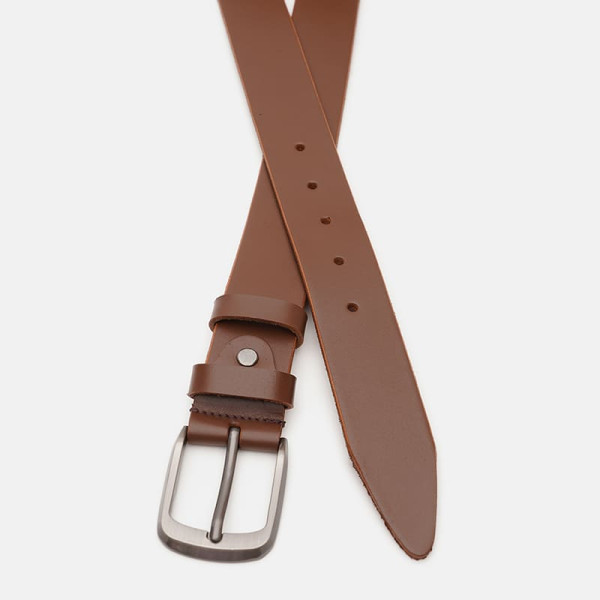 Ремень мужской кожаный JZ SB-JZV1115FX07-brown
