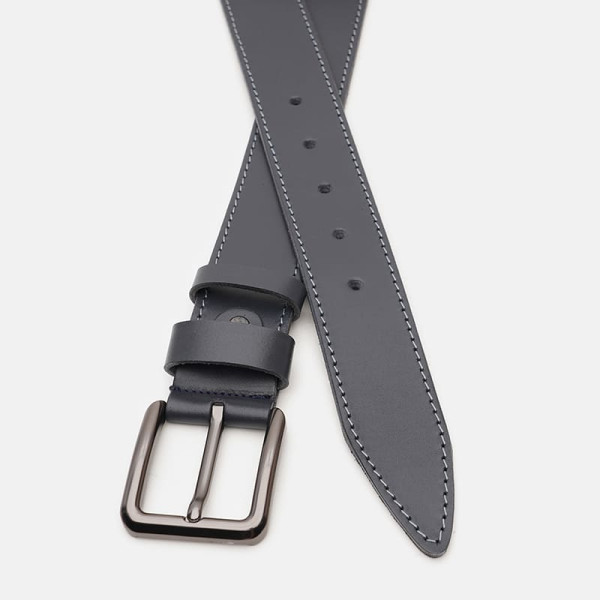Ремень мужской кожаный JZ SB-JZV1125FX52-navy