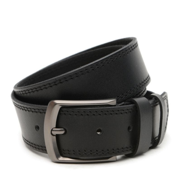 Ремень мужской кожаный JZ SB-JZV1115GX20-black