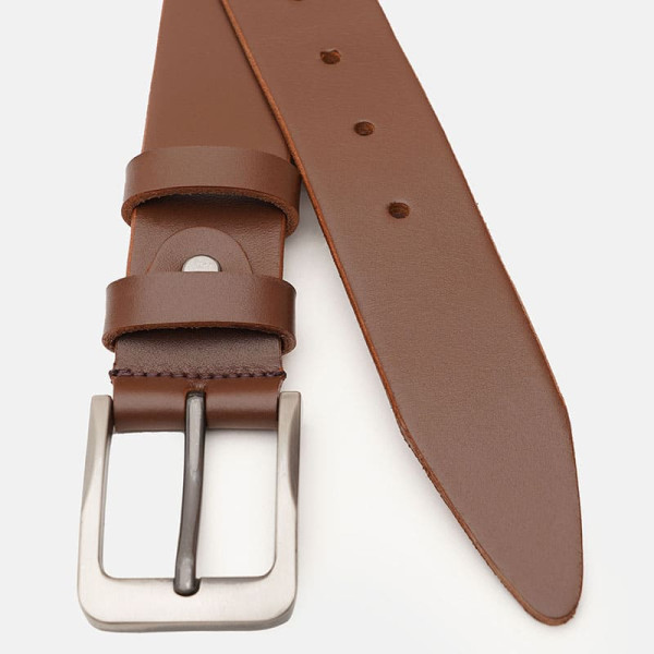 Ремень мужской кожаный JZ SB-JZV1125FX40-brown