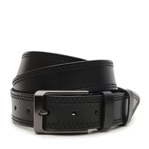 Ремень мужской кожаный JZ SB-JZV1115GX14-black