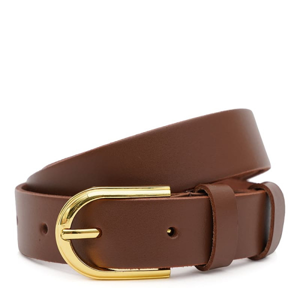 Ремень женский кожаный JZ SB-JZ110v1genw51light-brown