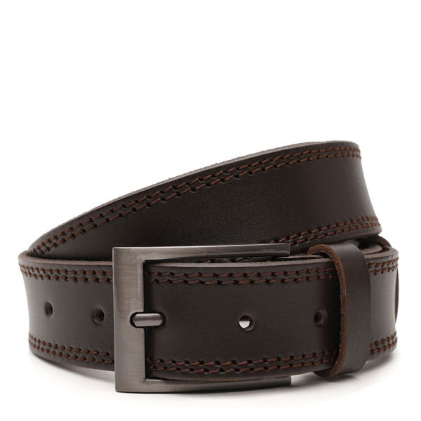 Ремень мужской кожаный JZ SB-JZV1115FX12-brown