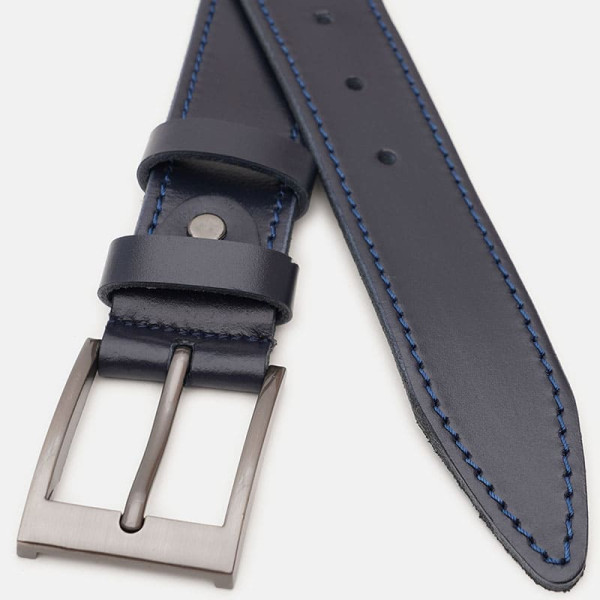 Ремень мужской кожаный JZ SB-JZV1115FX13-navy