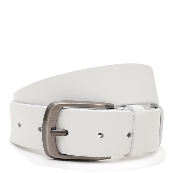 Ремень мужской кожаный JZ SB-JZV1125FX06-white