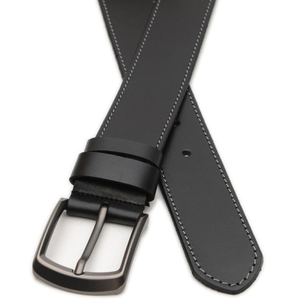 Ремень мужской кожаный JZ SB-JZV1125GX38-black
