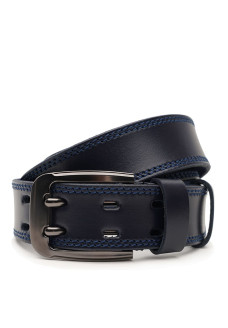 Ремень мужской кожаный JZ SB-JZV1125FX23-navy