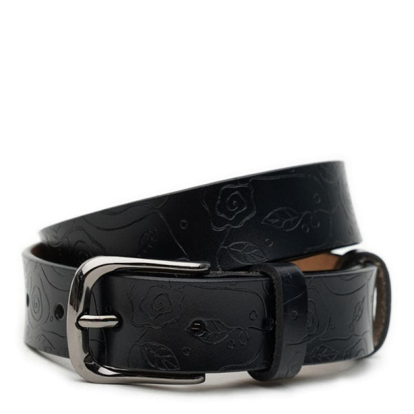 Ремень женский кожаный JZ SB-JZCV1ZK-045-black