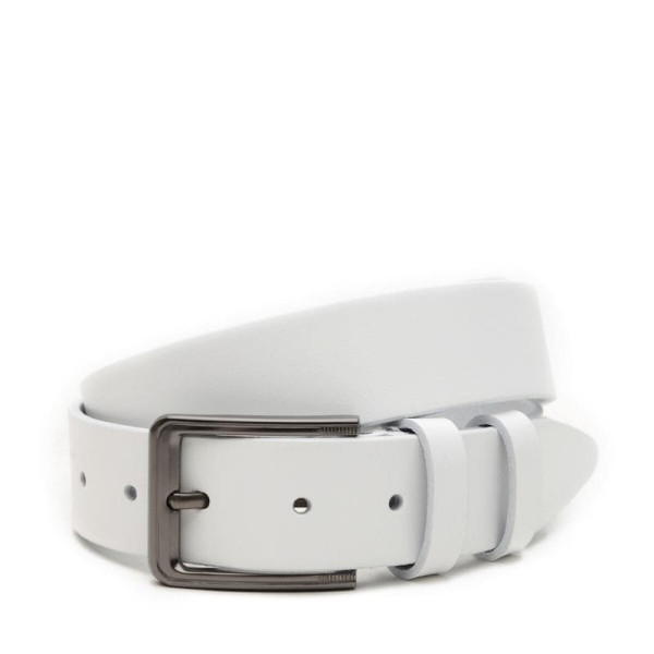 Ремень мужской кожаный JZ SB-JZV1115GX36-white