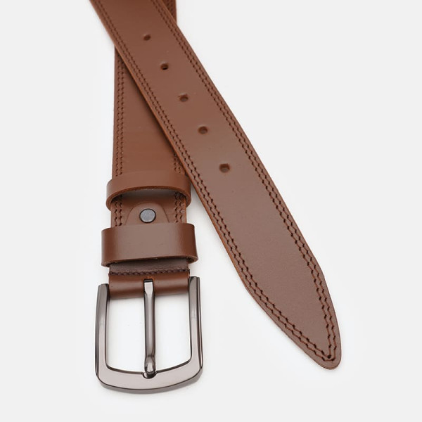 Ремень мужской кожаный JZ SB-JZV1125FX58-brown