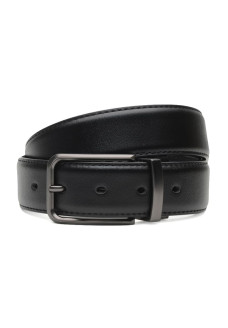 Ремень мужской кожаный JZ SB-JZC135-4090-3 Черный