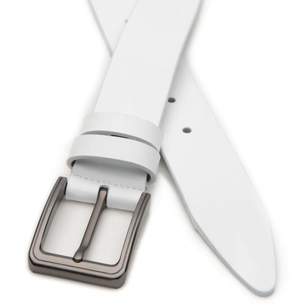 Ремень мужской кожаный JZ SB-JZV1115GX36-white