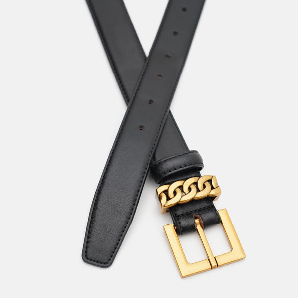 Ремень женский кожаный JZ SB-JZ1FP2206-2bl-black