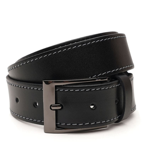 Ремень мужской кожаный JZ SB-JZV1115FX10-black
