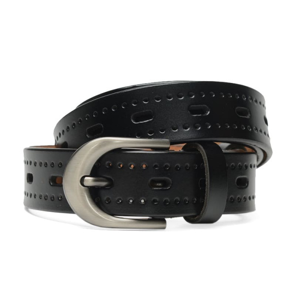 Ремень женский кожаный JZ SB-JZCV1ZK-078-black