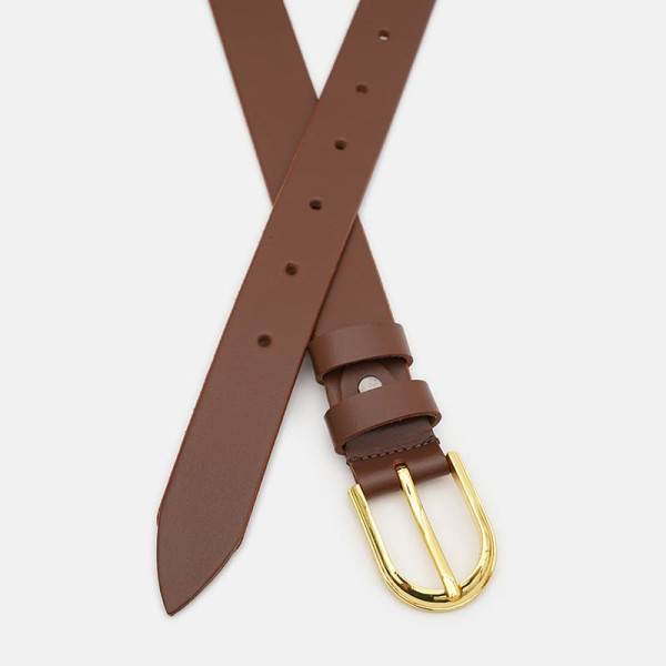 Ремень женский кожаный JZ SB-JZ110v1genw51light-brown