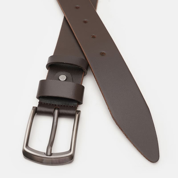 Ремень мужской кожаный JZ SB-JZV1115FX21-brown