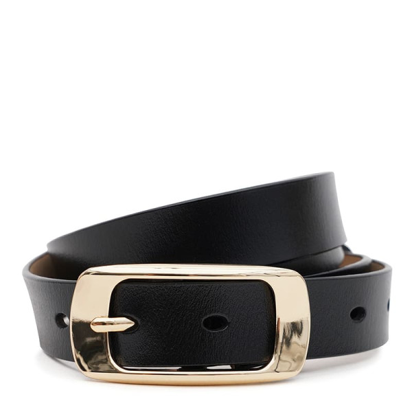Ремень женский кожаный JZ SB-JZCV1ZK015-goldblack