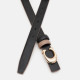 Ремень женский кожаный JZ SB-JZCV1ZK-119be-beige/black
