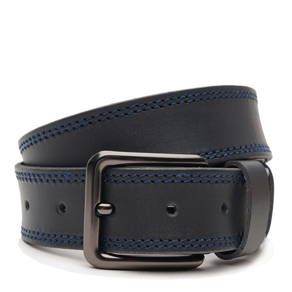 Ремень мужской кожаный JZ SB-JZV1125FX50-navy