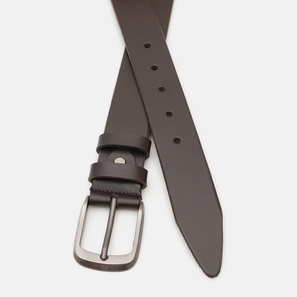 Ремень мужской кожаный JZ SB-JZV1115FX03-brown