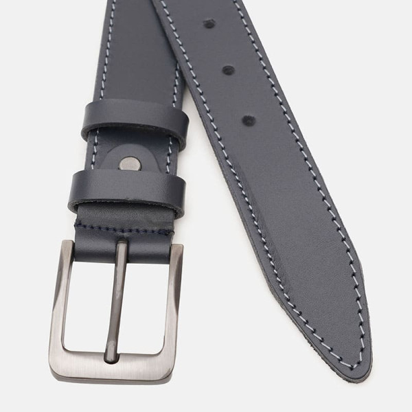 Ремень мужской кожаный JZ SB-JZV1125FX39-navy