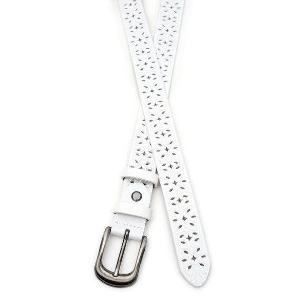 Ремень женский кожаный JZ SB-JZCV1ZK-094-white