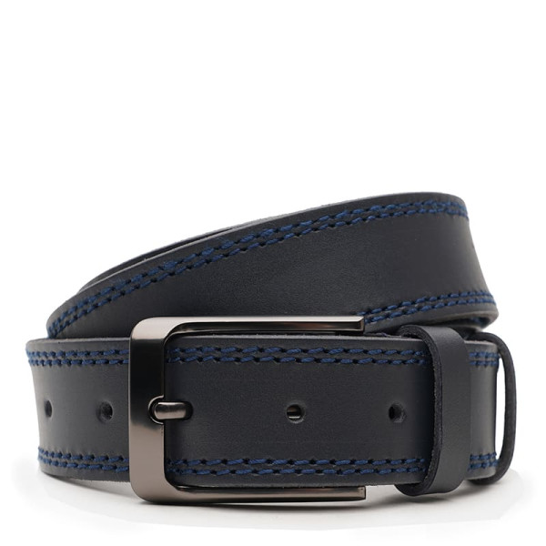Ремень мужской кожаный JZ SB-JZV1115FX48-navy