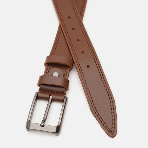 Ремень мужской кожаный JZ SB-JZV1115FX47-brown