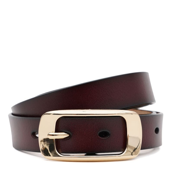 Ремень женский кожаный JZ SB-JZCV1ZK015-goldbrown