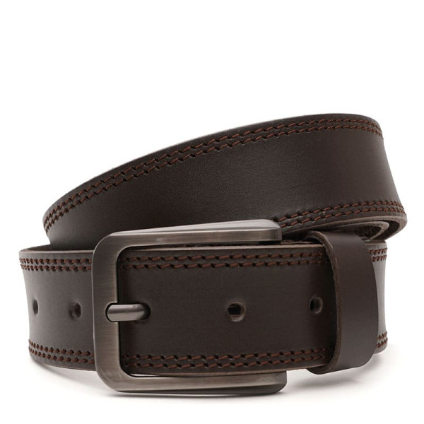 Ремень мужской кожаный JZ SB-JZV1125FX18-brown
