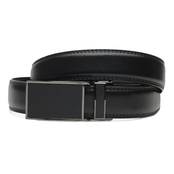 Ремень мужской кожаный JZ SB-JZC133-30018-1 Черный