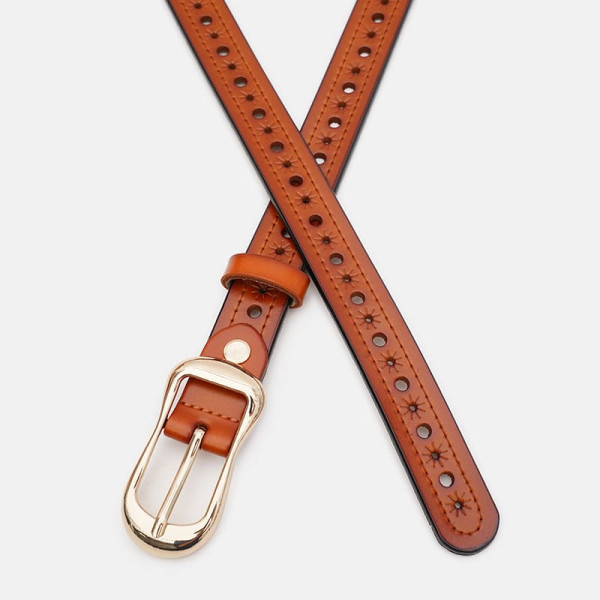 Ремень женский кожаный JZ SB-JZCV1ZK-019c-brown