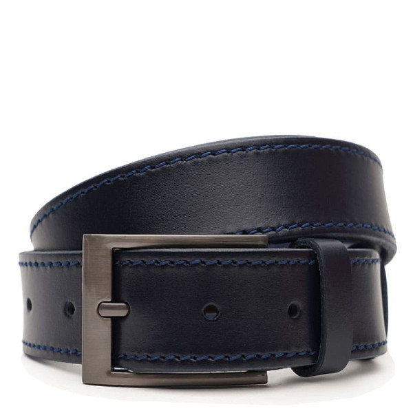 Ремень мужской кожаный JZ SB-JZV1115FX13-navy