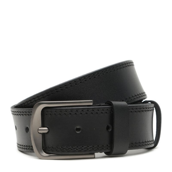 Ремень мужской кожаный JZ SB-JZV1115GX23-black