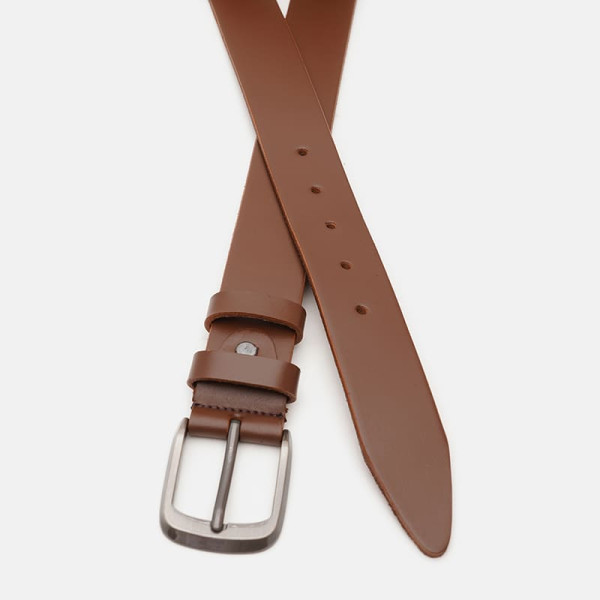 Ремень мужской кожаный JZ SB-JZV1125FX07-brown