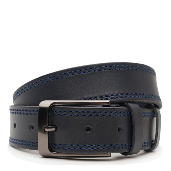 Ремень мужской кожаный JZ SB-JZV1125FX48-navy