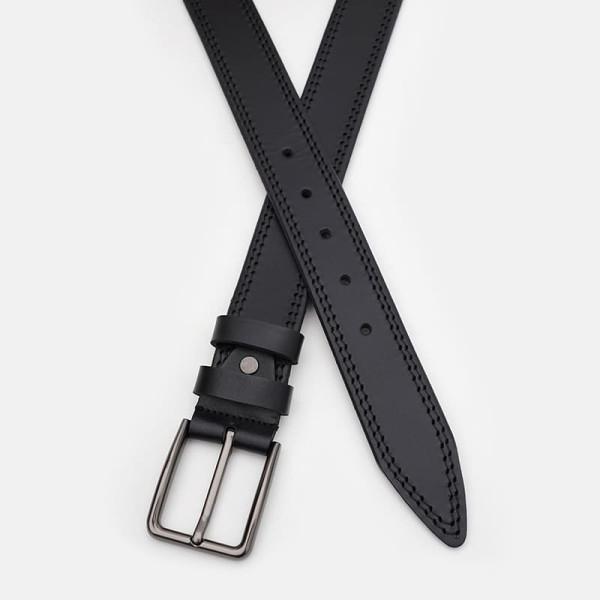 Ремень мужской кожаный JZ SB-JZ150v1fx74-black