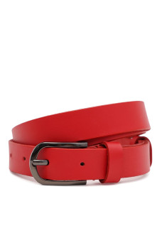 Ремень женский кожаный JZ SB-JZ100v1genw42-red