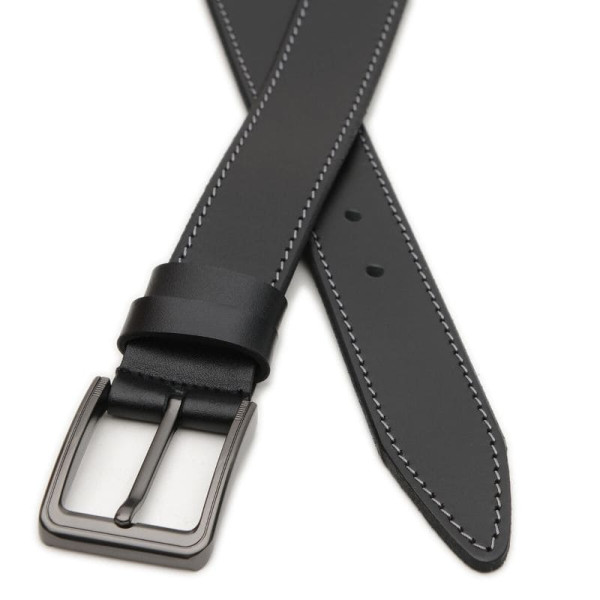 Ремень мужской кожаный JZ SB-JZV1125GX40-black