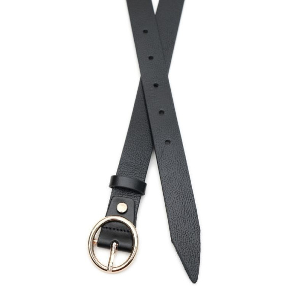 Ремень женский кожаный JZ SB-JZV1DW01-black