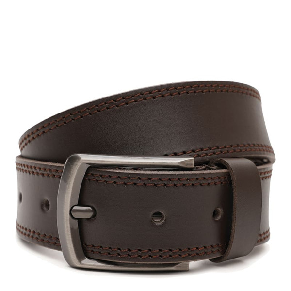 Ремень мужской кожаный JZ SB-JZV1125FX22-brown