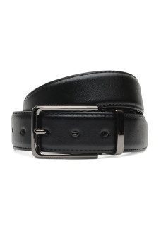 Ремень мужской кожаный JZ SB-JZC135-4131-4 Черный