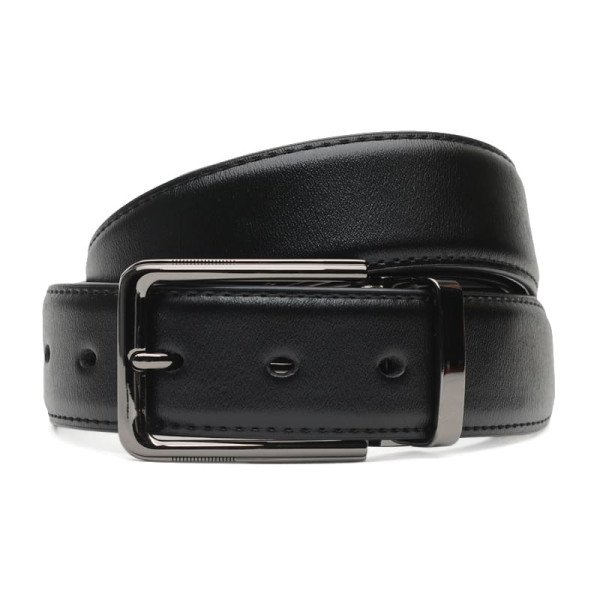 Ремень мужской кожаный JZ SB-JZC135-4131-4 Черный