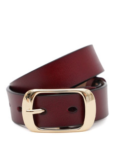 Ремень женский кожаный JZ SB-JZCV1ZK-008br-goldbrown
