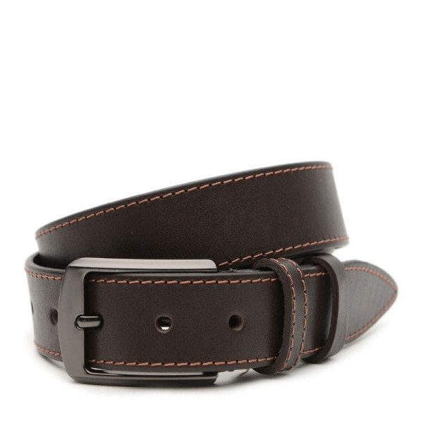 Ремень мужской кожаный JZ SB-JZV1115GX19-brown