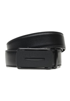 Ремень мужской кожаный JZ SB-JZC136-22320-1 Черный