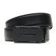 Ремень мужской кожаный JZ SB-JZC136-22320-1 Черный
