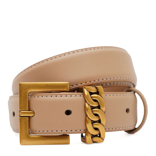 Ремень женский кожаный JZ SB-JZ1FP2206-2be-beige