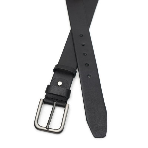Ремень мужской кожаный JZ SB-JZV1D115P04-black